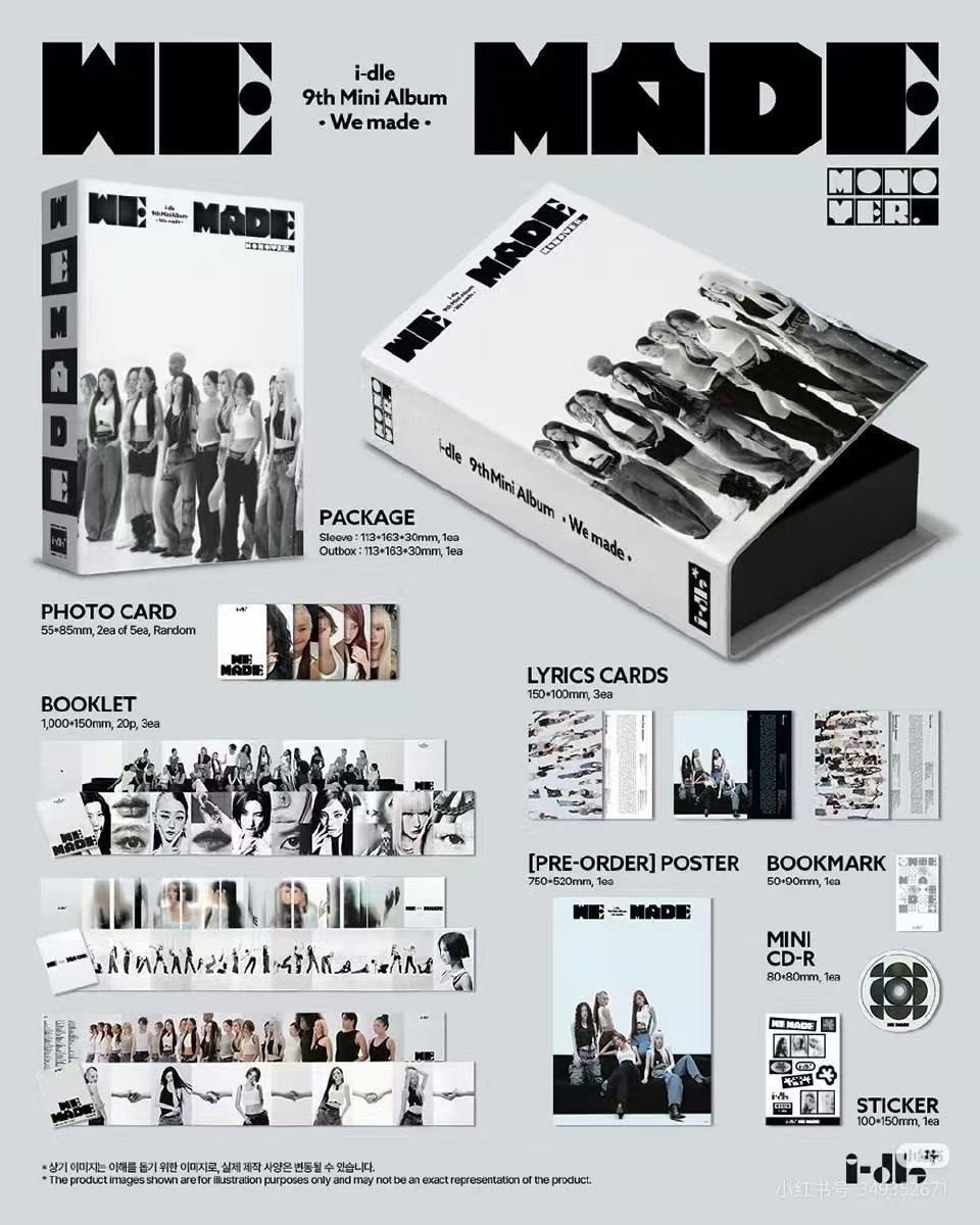 idlecards's tweet photo. I-DLE ‘We Made’ Mono Ver. Standard Album

#IDLE #아이들 https://t.co/vhMQnU6sFq