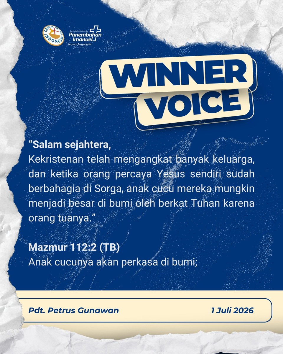 gbibawangan's tweet photo. #Tafsir #GBI #Winnervoice #Quotes #Alkitab https://t.co/0pxPdozbgV