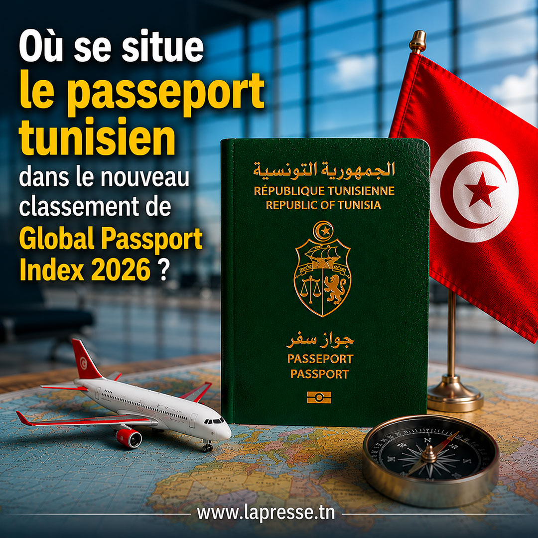 LaPresseTunisie's tweet photo. 🇹🇳 Où se situe le passeport tunisien dans le Global Passport Index 2026 ?
Le classement ne se limite pas aux voyages sans visa : il intègre aussi l'économie, l'investissement et la qualité de vie.
🔗 https://t.co/vZ8Az7qGs2
#Tunisie #Passeport #GlobalPassportIndex #Voyage #Mobilité