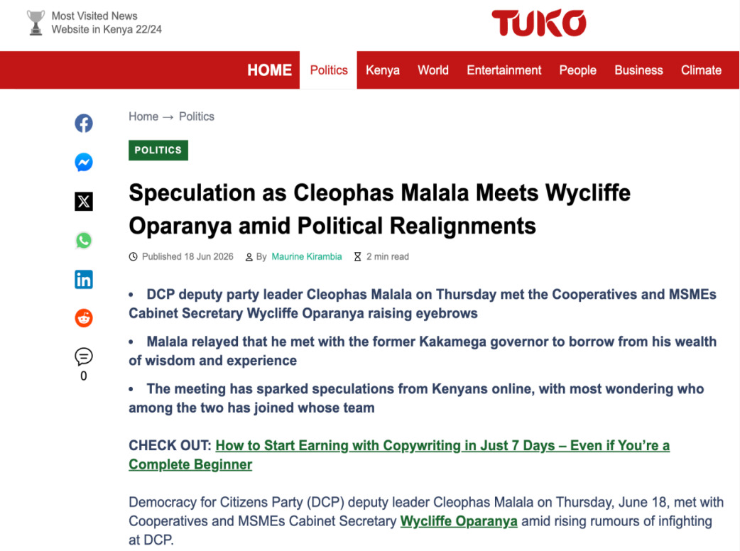 luvitaPR's tweet photo. Opposition dreams of defeating Ruto fade as Mulembe leaders declare government support
#MulembeQuits
Linda Mwananchi Splits
Malala at Statehouse
DCP Sold https://t.co/9oeC0M4tGq