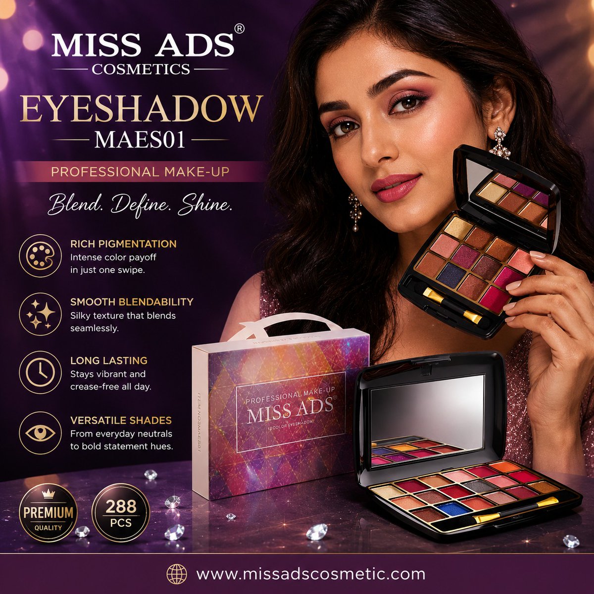 missadscosmetic's tweet photo. Elevate Your Eye Makeup with MISS ADS Eyeshadow MAES01
Create stunning eye looks with the MISS ADS Eyeshadow MAES01 Professional Make-Up Palette.
#MissAds #MissAdsCosmetics #Eyeshadow #EyeshadowPalette #ProfessionalMakeup #BeautyProducts #MakeupLover #BeautyEssentials https://t.co/zFYmNO92ip