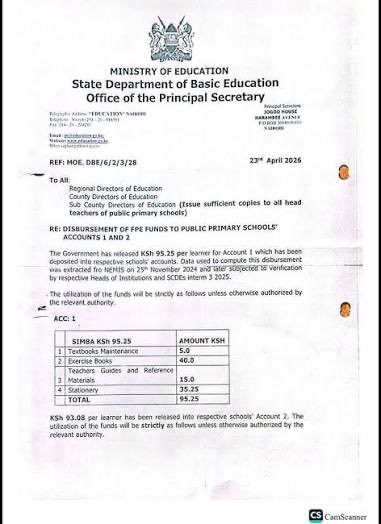 Kibet_bull's tweet photo. 1.2M capitation for his kids vs ksh 95 capitation for taxpayers kids. https://t.co/F7sAnUnVAY