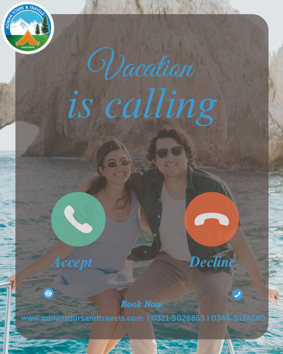 ATTP2008's tweet photo. 📞 Vacation is Calling... Will You Accept? 🌍✈️

Life is too short to postpone your dream trip. Pack your bags, make unforgettable memories, and let your next adventure begin today!
 Your perfect getaway is just one booking away.
Book Now! https://t.co/6Axq4RxYs2  0344-9114240 https://t.co/9psxCwx2Bq