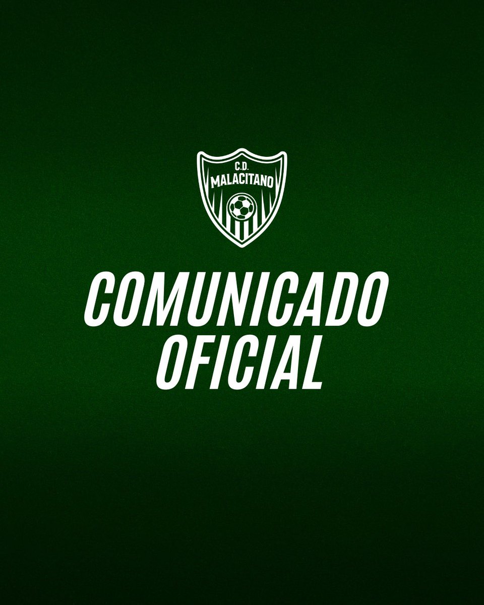 CDUMalacitano's tweet photo. 𝐂𝐎𝐌𝐔𝐍𝐈𝐂𝐀𝐃𝐎 𝐎𝐅𝐈𝐂𝐈𝐀𝐋 | Ante las informaciones difundidas en las últimas horas, el Club considera necesario exponer su posición y trasladar un mensaje de tranquilidad, reafirmando su compromiso con la legalidad, el mérito deportivo y la defensa de sus derechos. https://t.co/CrED51QjR3