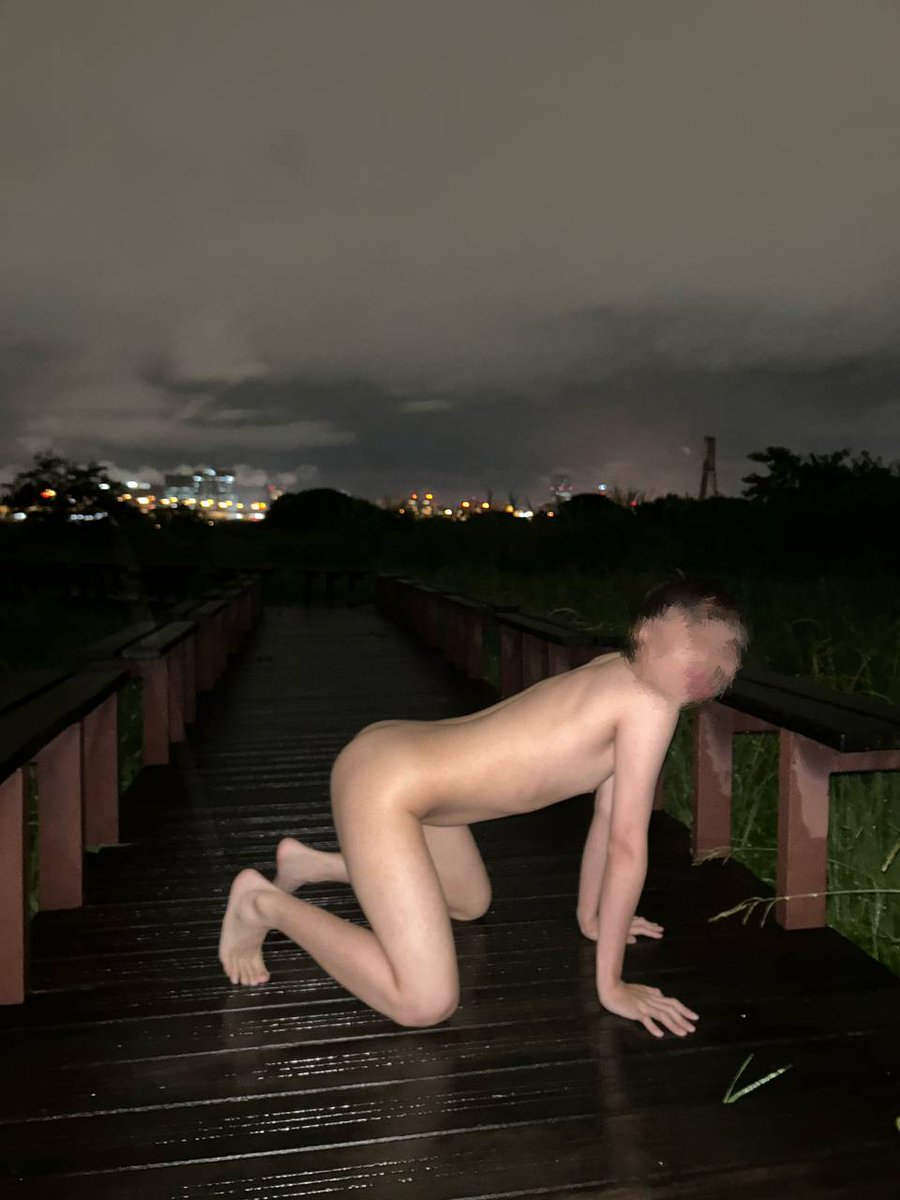 liuderuiderek's tweet photo. 被主人帶到外面展示了 
羞恥的脫掉衣服給主人檢查
如果有遇到都可以來玩我喔😍 

#野裸 #野外 #裸 #全裸 #露出 #暴露 #裸露 
#outdoor #naked #public #publicexhib #exhib  #exhibitionism https://t.co/B96PsdeANz