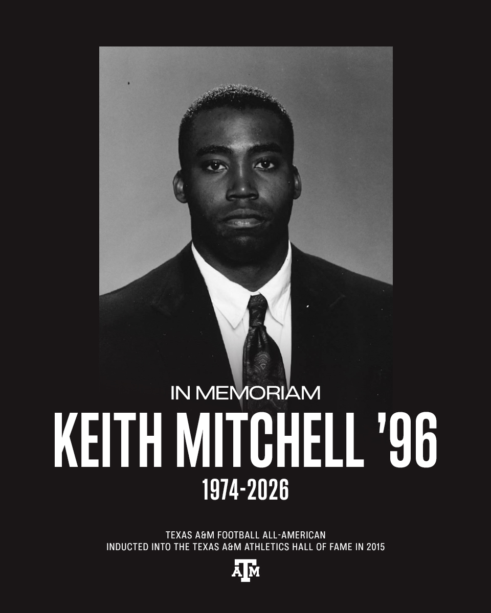 AggieFootball's tweet photo. Honoring the life and legacy of Keith Mitchell. 

🔗: https://t.co/9KXHtAbWeb https://t.co/H38PZC9W0r