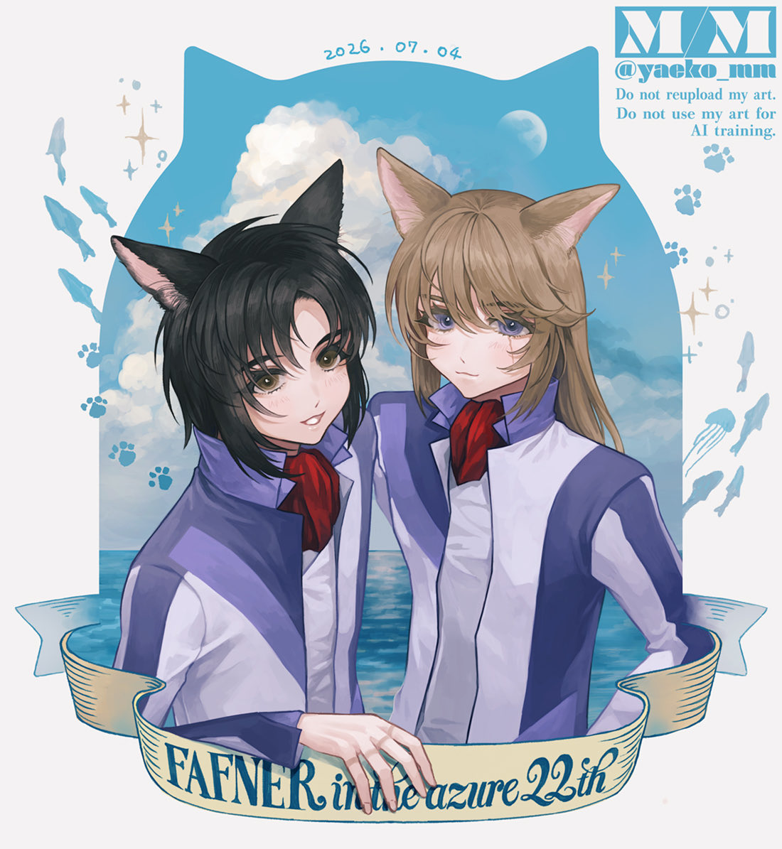 yaeko_mm's tweet photo. 22周年だからふぁふにゃーって🐈‍⬛🐈

#蒼穹のファフナー22周年 https://t.co/hLjtG2rcrz
