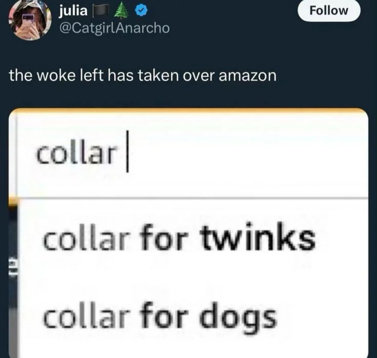 Zeroawen's tweet photo. amazon went woke https://t.co/nBpDTBFxHo