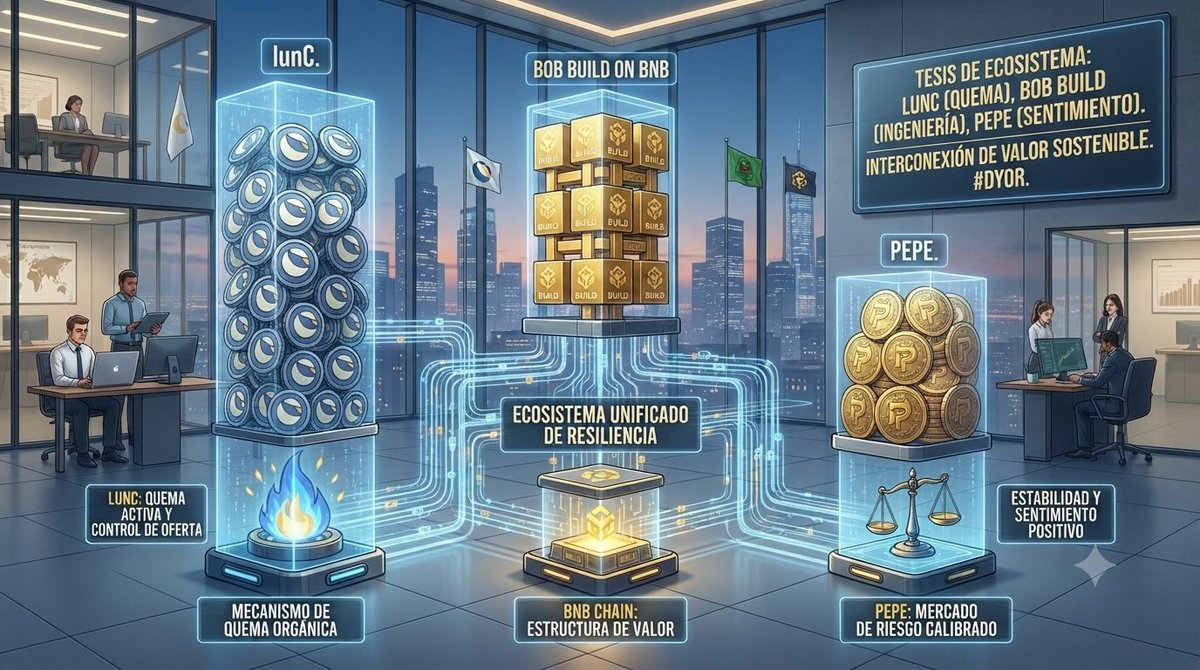 ElPanabuilder's tweet photo. "Después de unos días fuera, vuelvo a auditar el mercado. La tesis se mantiene: LUNC (quema), BOB (ingeniería) y PEPE (sentimiento).
Los gráficos cambian, pero la estructura de valor real se construye día a día. ¿Qué activos están auditando ustedes hoy?
#BuildOnBNB #LUNC https://t.co/juZ4vvqeyN