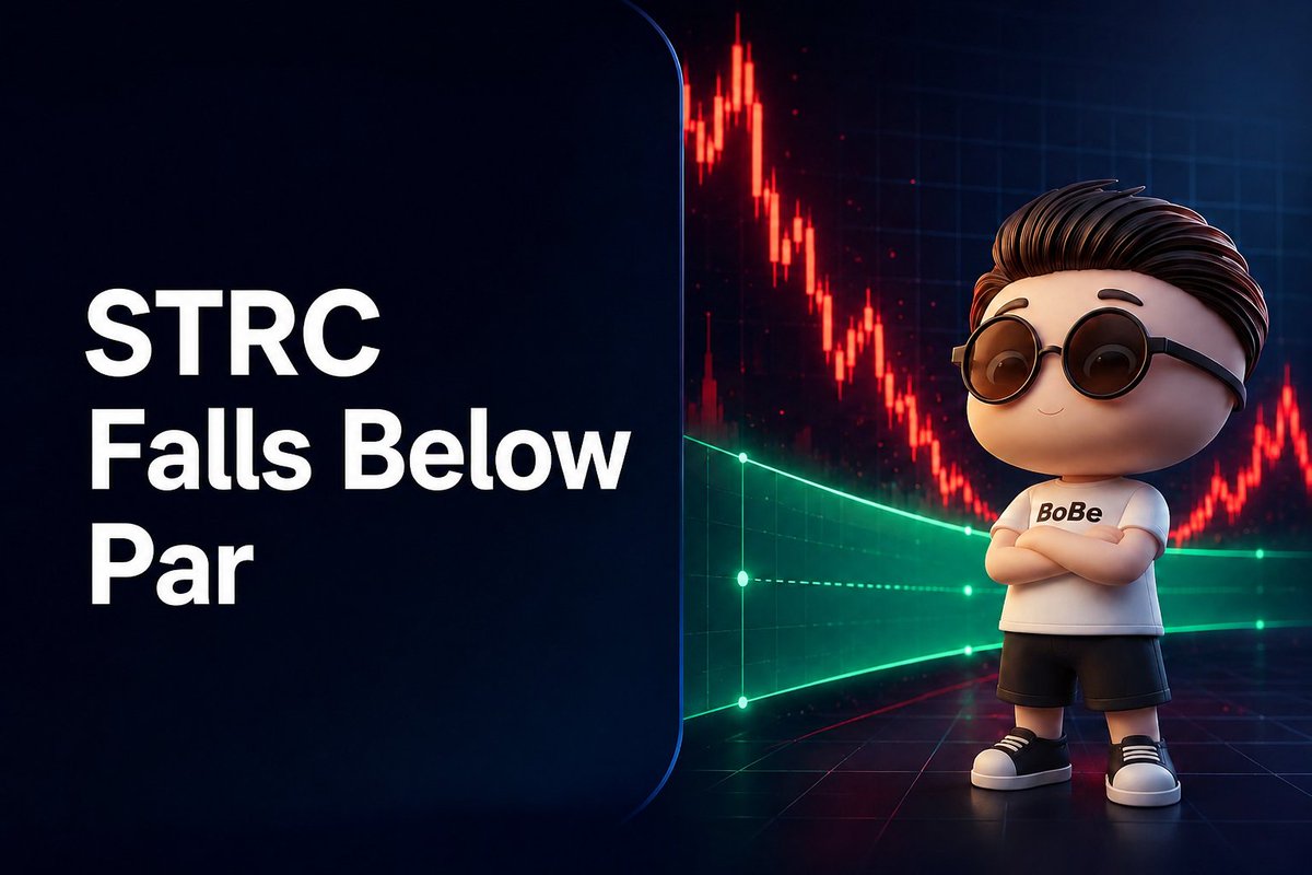 BobeApp's tweet photo. Strategy's preferred stock (STRC) recently dropped to $88 from its $100 par value, sparking concerns across the market. Bitwise sees it differently, arguing that this kind of stress is typical near the end of a market cycle rather than a sign the story is over.

Whether they're right or not, one thing is clear: periods of fear often test conviction before the next trend begins.