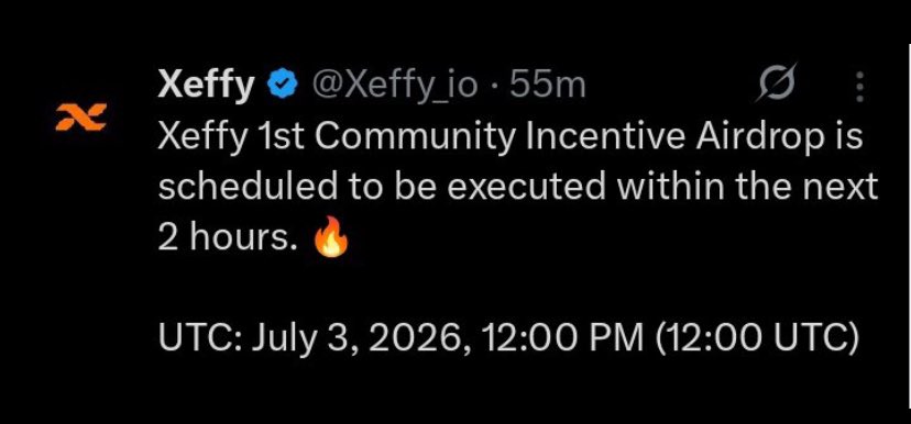 emmiesworld9's tweet photo. Check your wallets fam 

Have you received $XEF Airdrop? https://t.co/cAvNzDRDcT