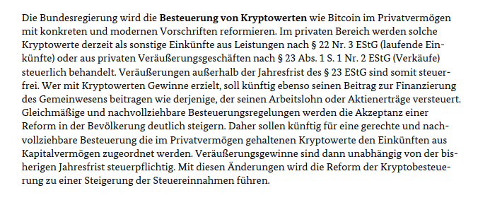 sparbuchfeinde's tweet photo. Der Entwurf zum Bundeshaushalt 2027 ist da. Die Regierung kippt die Regelung zu steuerfreien Kryptogewinnen nach einem Jahr Haltedauer. Kryptos sollen künftig wie Aktien besteuert werden. 

Eine weitere Steuererhöhung für die Bürger. https://t.co/Cebc0XD0ZT