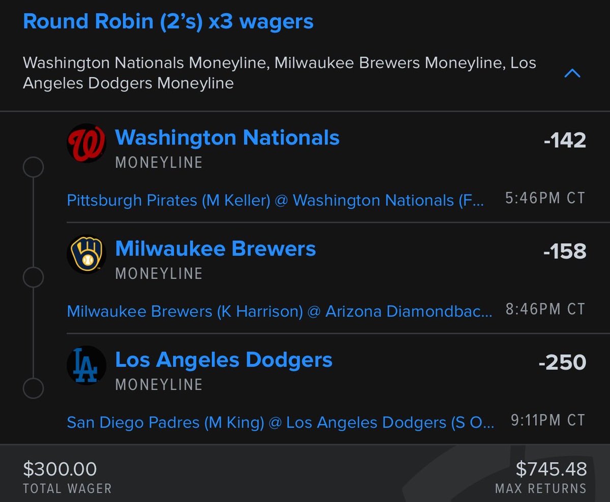 WinRoundRobins's tweet photo. Free Plays 7/3/26🔥
MLB Record 134-76💰
#sportsbetting #Gambling𝕏 
Nationals ML
Brewers ML
Dodgers ML https://t.co/FbjyTJpTc4