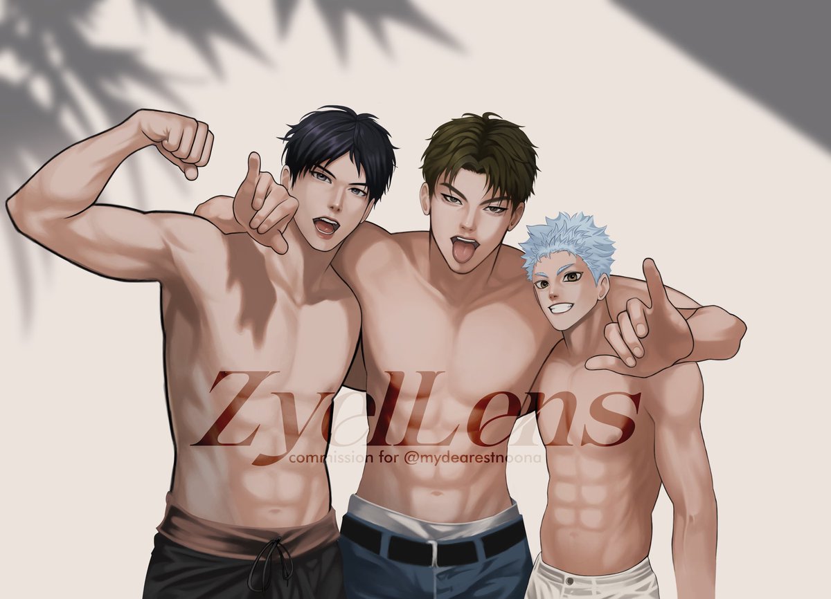 mydearestnoona's tweet photo. One fine summer day;

Trio Adlers during off-camera and off to work

My first adlers (kageyama, ushijima, and hoshiumi) art comms by @ZylLens 🤍 https://t.co/tQ4fjluUEm