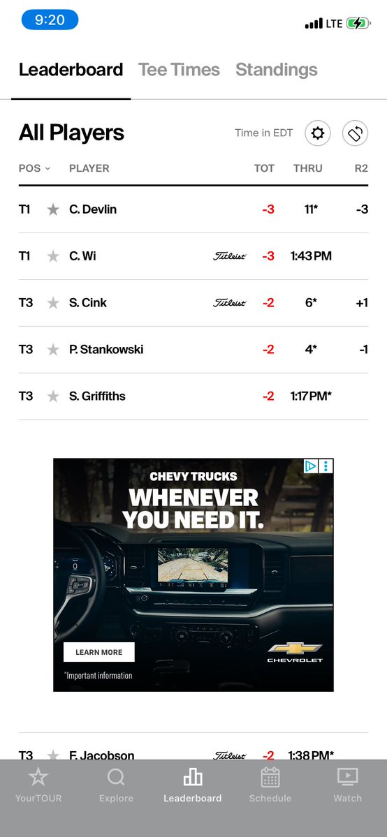 jackdunphy's tweet photo. Tried to tell ya 58 weeks ago…
@SrixonGolf @ClevelandGolf
CHRIS DEVLIN leading
US SENIOR OPEN at
Scioto CC, home of JACK.
@UAB_MGOLF
@Chrisdevlingolf
#WhatDoIKnow https://t.co/ZpZVxDNNfB