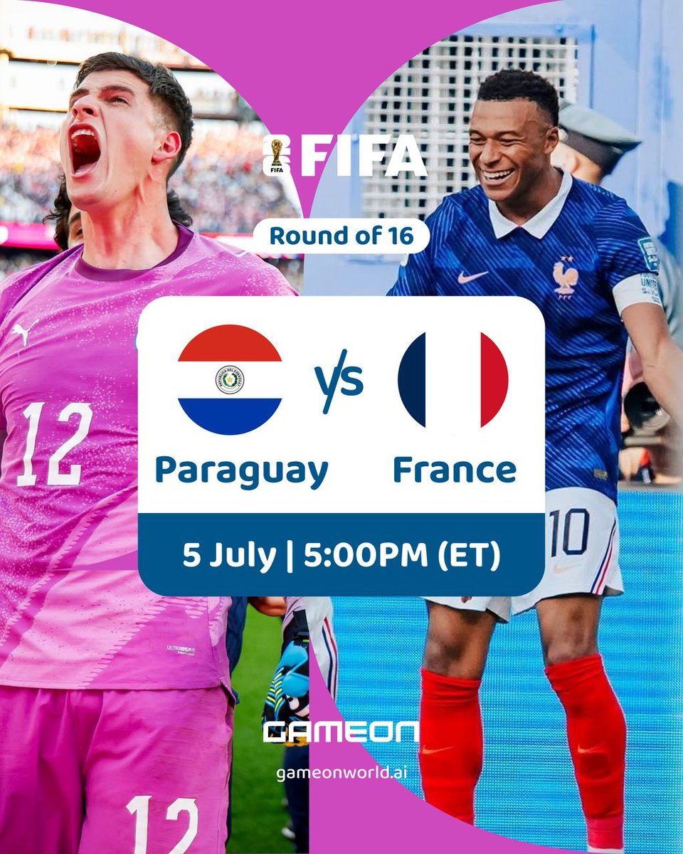 Gameonworldai's tweet photo. It's knockout football from here. ⚽
One match. One chance to move on.

Who's going through?

Head to https://t.co/pIPRNQe8iW before kickoff.

#GameonWorld #FIFA2026 #FootballFans #Football https://t.co/ZhoIdFjd5i