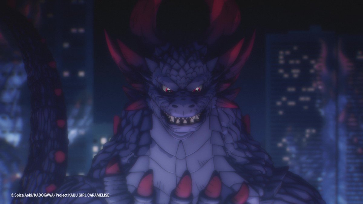 animetv_jp's tweet photo. Godzilla as a waifu

— Watch KAIJU GIRL CARAMELISE on Crunchyroll! https://t.co/pYoXHBDXnE