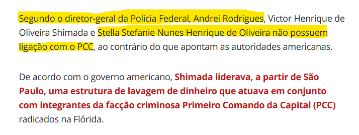 jpmachadorocha's tweet photo. Em abril eu disse que o diretor-geral da PF, Andrei Rodrigues, havia protagonizado "o maior vexame da história da PF" ao tentar conseguir a deportação de Ramagem, burlando o processo regular de extradição, o que resultou na expulsão do delegado da PF responsável pela presepada dos EUA.

Na ocasião, Andrei conseguiu superar o vexame de ter se esbaldado na degustação milionária de whiskies bancada pelo banqueiro gângster, Vorcaro, e seguir com poder de decisão sobre o caso.

Mas Andrei não desiste. O vexame maior é sempre o seguinte.

ANTEONTEM, dia 01/07, ele veio a público para defender Stella Stefanie, dizendo que ela não tinha ligações com o PCC, por estar incomodado com as sanções que os EUA haviam aplicado a ela.

HOJE a própria Polícia Federal prendeu Stella por ligações com o PCC.

Andrei Rodrigues não tem a menor condição de continuar no cargo.