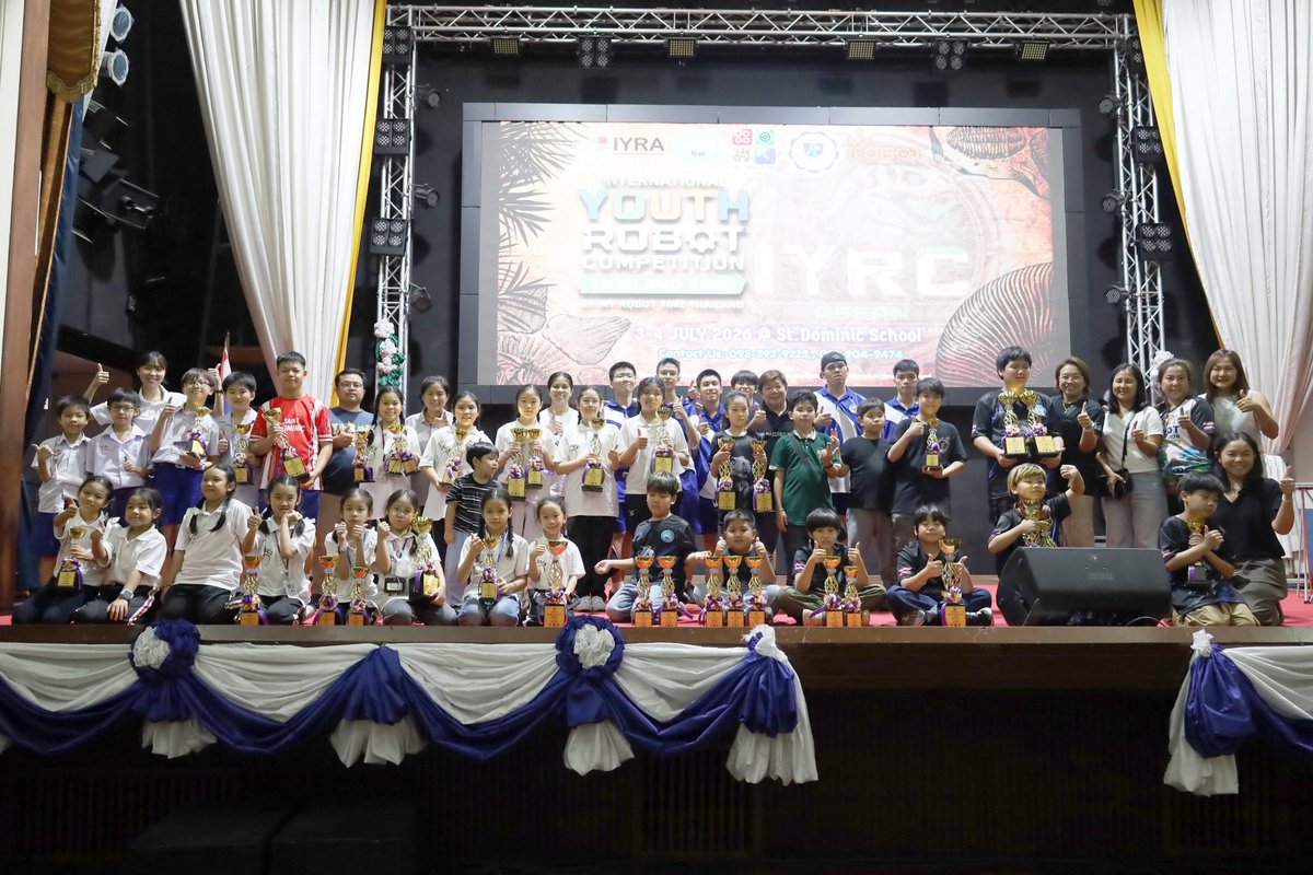 schoolsd's tweet photo. 🏤โรงเรียนเซนต์ดอมินิกเป็นสนามแข่งขันหุ่นยนต์ IYRC Thailand 2026

https://t.co/vPOpRuNxwr https://t.co/4rDxYDW2mM