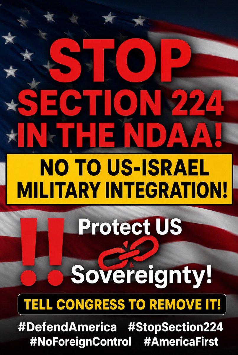 PeaceIsNotWoke's tweet photo. @BasedMikeLee @SpeakerJohnson The NDAA is an abomination.  As soon as most Americans lose trust in Israel, you incompetent assholes decide to bring them in the fold even further?  Are you suicidal?  They are using us before they take us down.  Who do you think runs the resettlement ngos in the US?  Morons! https://t.co/lFrZTiXP9M