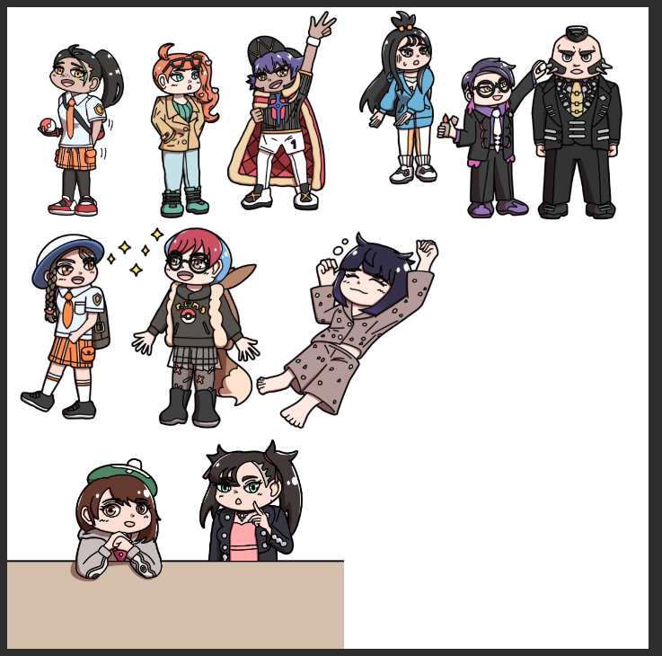 ambo0103's tweet photo. 最近の漫画のキャラたちは漫画とは別に一つのキャンバスにまとめてて、ぎちぎちになったら投稿しようと思ってる

ムクちゃん真ん中でスヤスヤ https://t.co/45DsYFHYE6