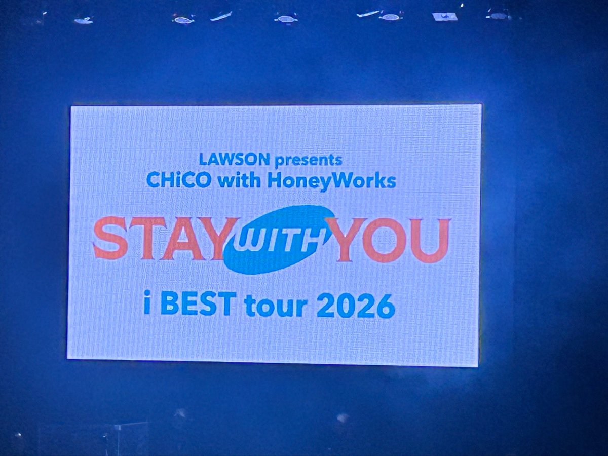 saara_hazuki's tweet photo. LAWSON presents
CHiCO with HoneyWorks i BEST tour 2026-STAY WITH YOU-
拝見させていただきました！🙇‍♂️✨️

CHiCOさんの力強い美しい歌声や大好きなHoneyWorksさんの楽曲、バンドメンバーさんのかっこいい演奏を浴びることができて幸せでした💞

ファンの皆様の輝くペンライトがとても綺麗で、会場の一体感を肌で感じました🪄︎︎✨
チコハニさんだいすきです！💕

#チコハニ_iBESTtour