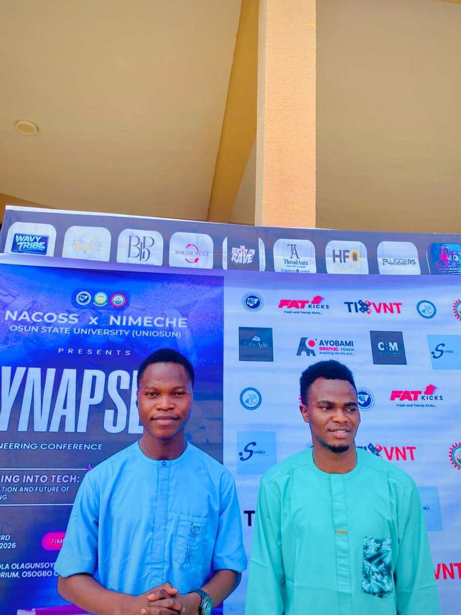 Horlah13711's tweet photo. AI is no longer the future it’s the present. 🚀

Attending SYNAPSE ’26 – AI &amp; Engineering Conference was a reminder that the biggest advantage today isn’t just technical skills it’s knowing how to use AI effectively
#AI #ML #LLM #tech @Nacoss_uniosun  #UNIOSUN @badmus_bol75927 https://t.co/eE3soCk4sw