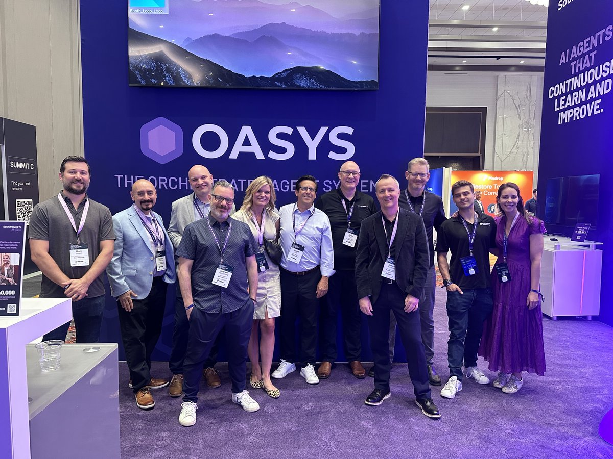 SoundHound's tweet photo. What a week at Customer Contact Week 2026!

We had incredible conversations with industry leaders and a packed show floor buzzing with energy around AI and automation.

Big thanks to everyone who stopped by, dug into our latest research, and shared what's actually happening on the ground in their contact centers. 

Already looking forward to next year 🚀