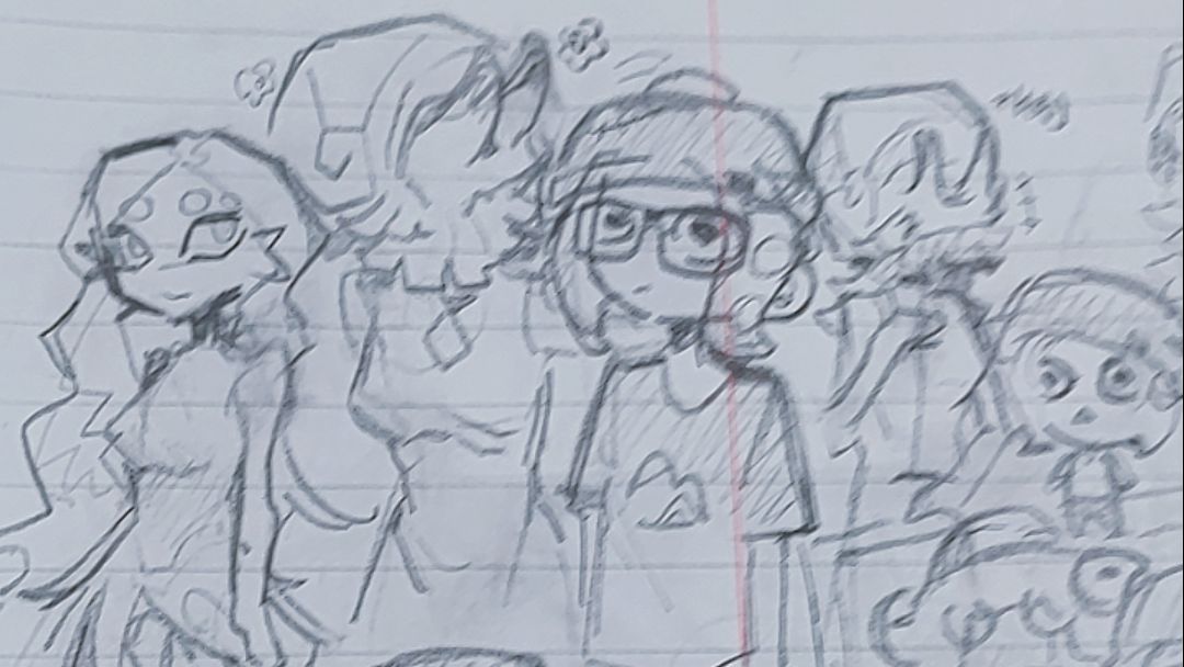 randoom_333c's tweet photo. #splatband https://t.co/3lNNNwDpXi