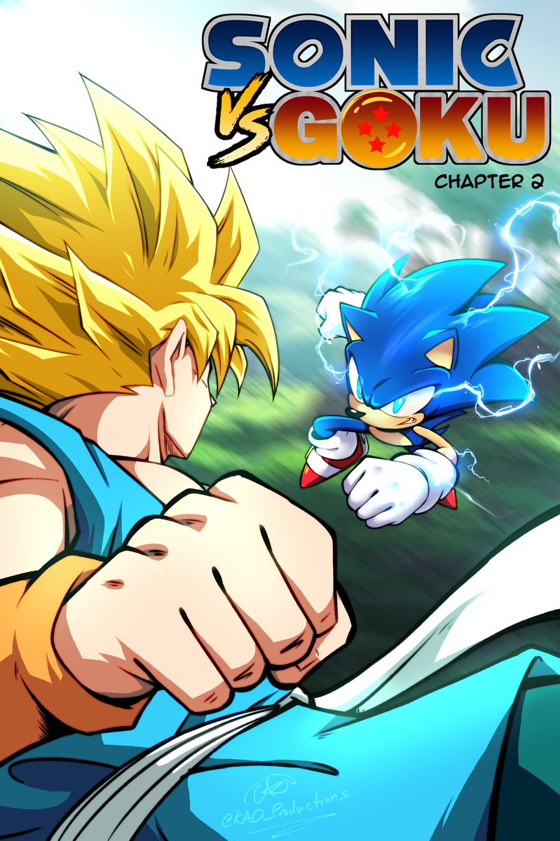 TorebaBlue's tweet photo. @ClassicMan_D  In your personal opinion, who do you think wins in a fight with no time limits: Sonic the Hedgehog (Base and Super Sonic) vs Son Goku (Dragon Ball Super: all forms except SSJ4)? Or what are your thoughts about the comic by @KAD_ProductionZ of Sonic vs Goku? https://t.co/9dw2AchSwQ