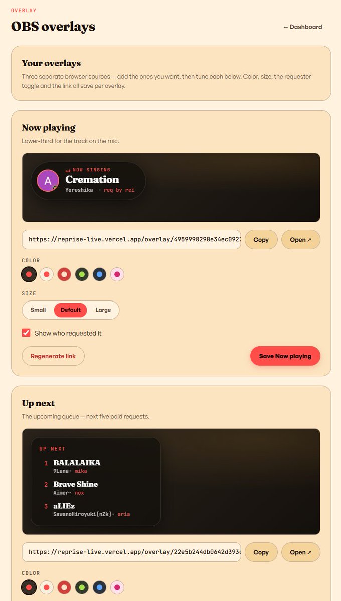 AruseiRei's tweet photo. Gais gw baru aja kelarin overlay buat streamer karaoke yang manfaatin webhook @trakteerID jadi sistem paid request lagu https://t.co/eMp1uulIJh