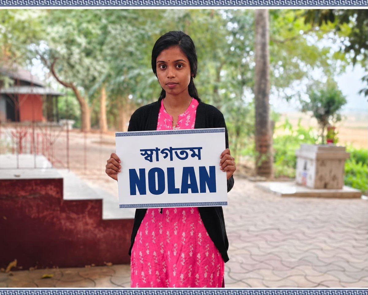 prosun_sen96's tweet photo. Welcome to India, Nolan! May this visit bring unforgettable memories, exciting discoveries, and a true experience of our incredible diversity and hospitality.* #WelcomeNolan https://t.co/z3tcZdWfrN