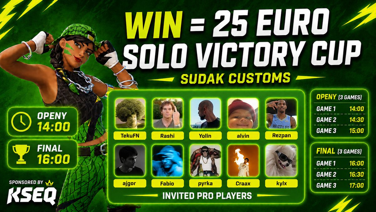 SudakCustoms's tweet photo. These are the pros we have INVITED for the $80 cup.. do you think you will win a game? https://t.co/nmV5uKxFHo