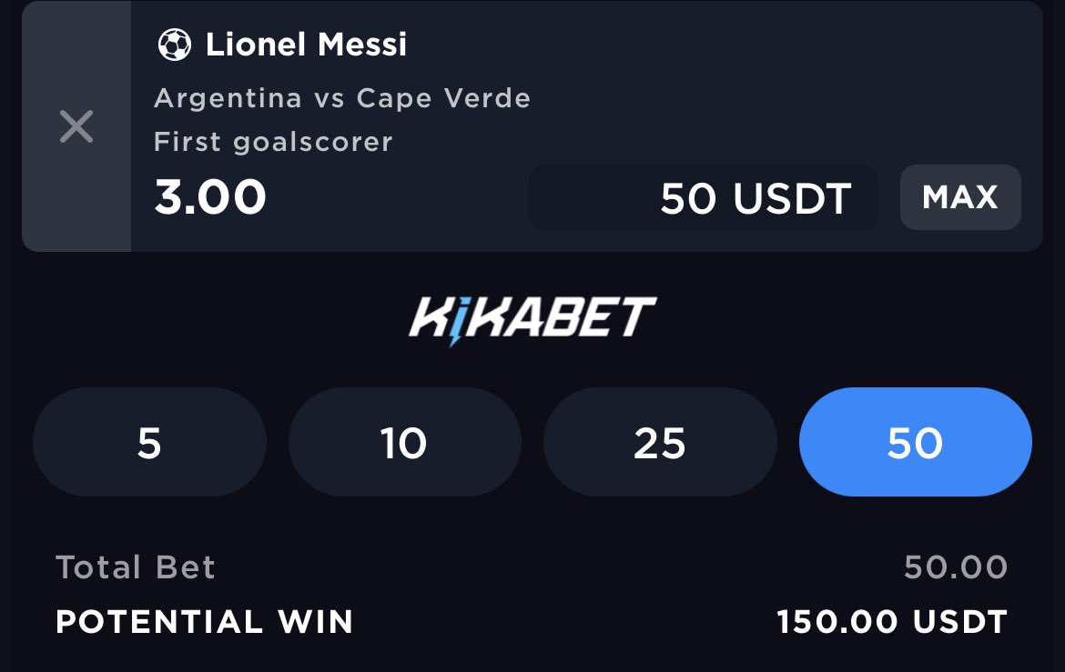 solitudewin's tweet photo. @Real_HeatoN @luckycoin_com My money on @Kikabetcom 
Messi to be the first goal scorer today https://t.co/rpfFUI4vzE