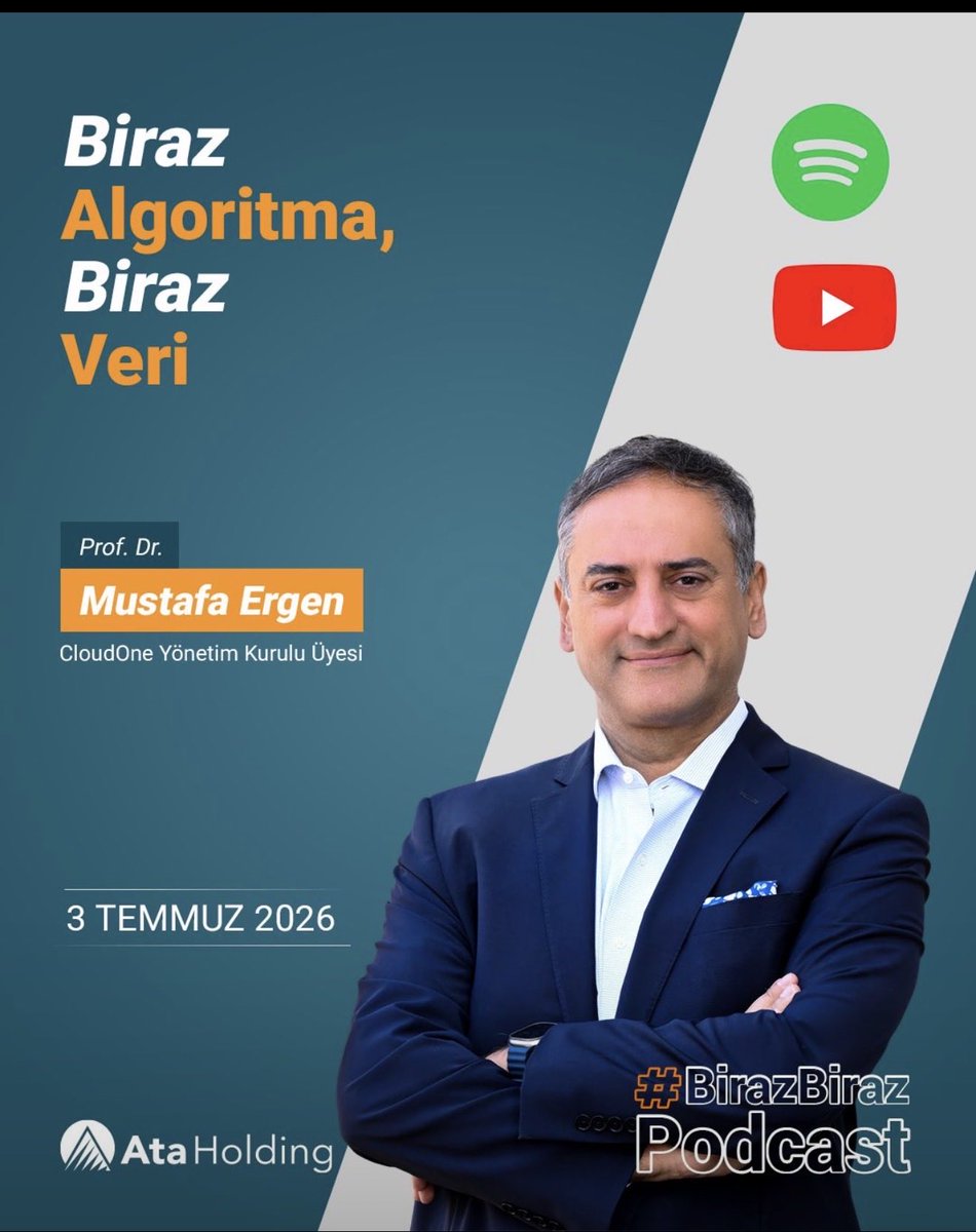 mustafaergen_'s tweet photo. Biraz Biraz Podcast’in 27. bölümünde yapay zekânın tarihsel kırılmalarını, üretken yapay zekâ evresini ve iş dünyasının nasıl yeniden şekillendiğini konuştuk. Algoritma, veri ve işlemci üçlüsünden geleceğin iş gücüne uzanan kapsamlı bir sohbet oldu. 🎙️

  https://t.co/zjUeXUu86J

@AtaHoldingTR @tabgidakurumsal