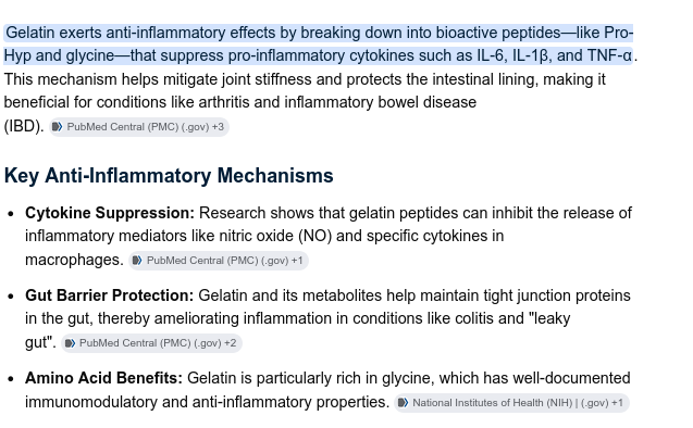 itellsya's tweet photo. (pork) gelatin supplementation is looking like an all round good idea:
#diabetes #carnivore #paleo #lchf #autoimmune #inflammation https://t.co/zKF4TSdinU