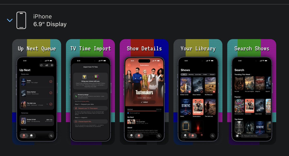 Up Next: TV Show Tracker tweet media