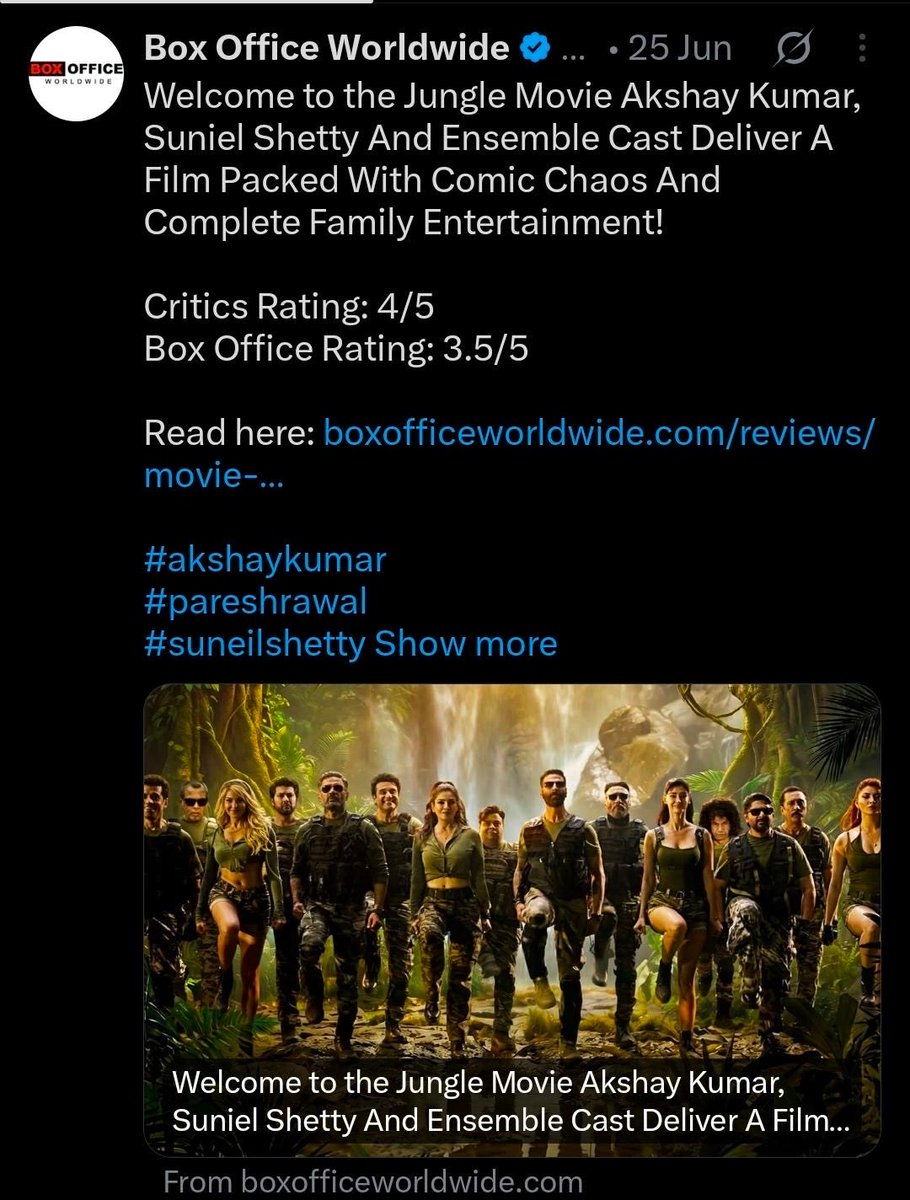 Oye_Jahazi's tweet photo. Bhai you should be the last one to give review 😭

5 star to Dunki 
4 star to O Romeo

😭😭😭🙏 https://t.co/3rTzHYbmAT