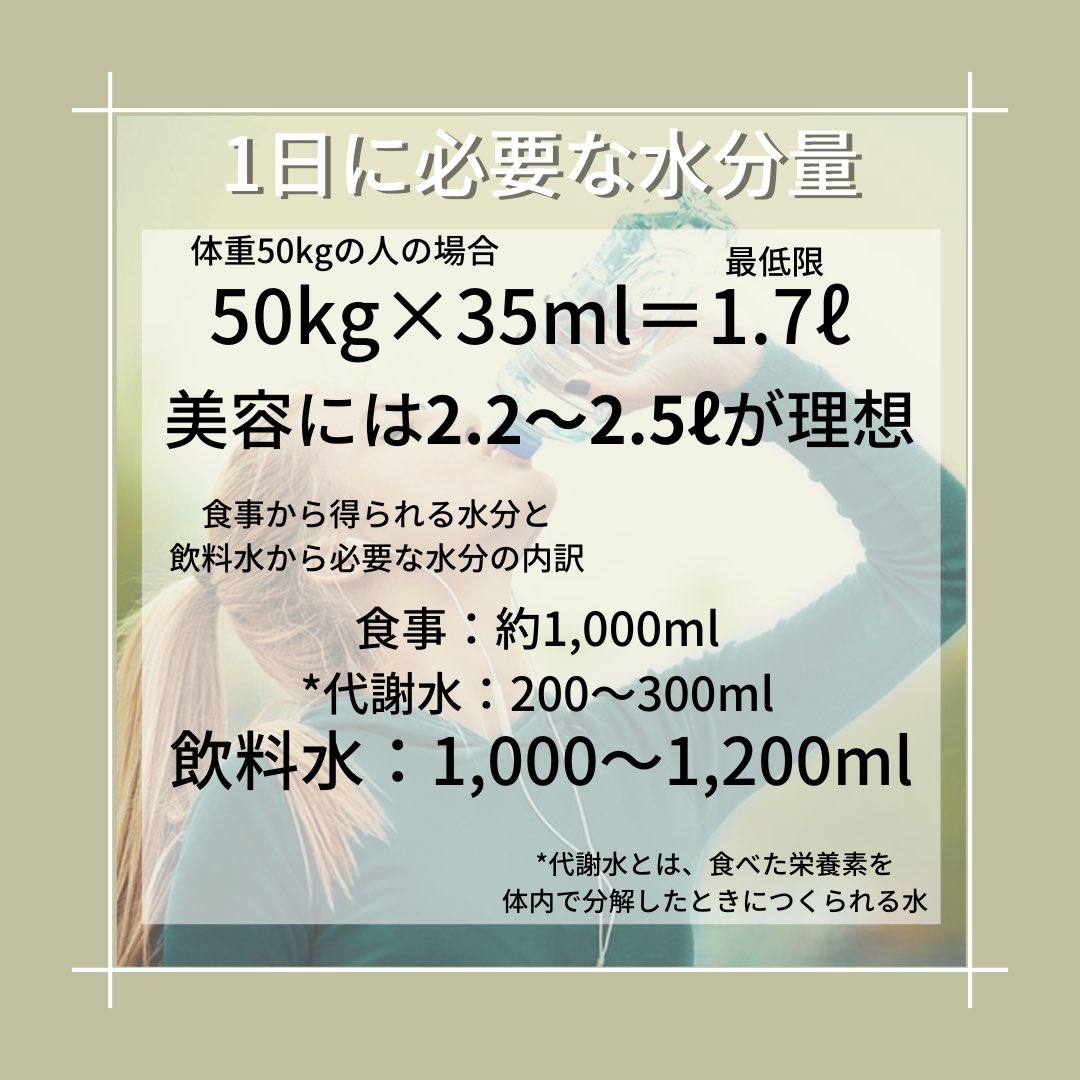 koohey4649's tweet photo. @DrYumekuiBaku 水分補給って、意外と難しい課題ですよね。
水分といっても、『お水』で摂る方ばかりでは
ないですし💦

少し前に作ったやつですが、おそらく数値などは大きく変わってないかと思いますので、よろしければ皆様のお役に立てたら🙌🏻

美容に関しては、目安程度に🙇 https://t.co/F1fa3V89xD