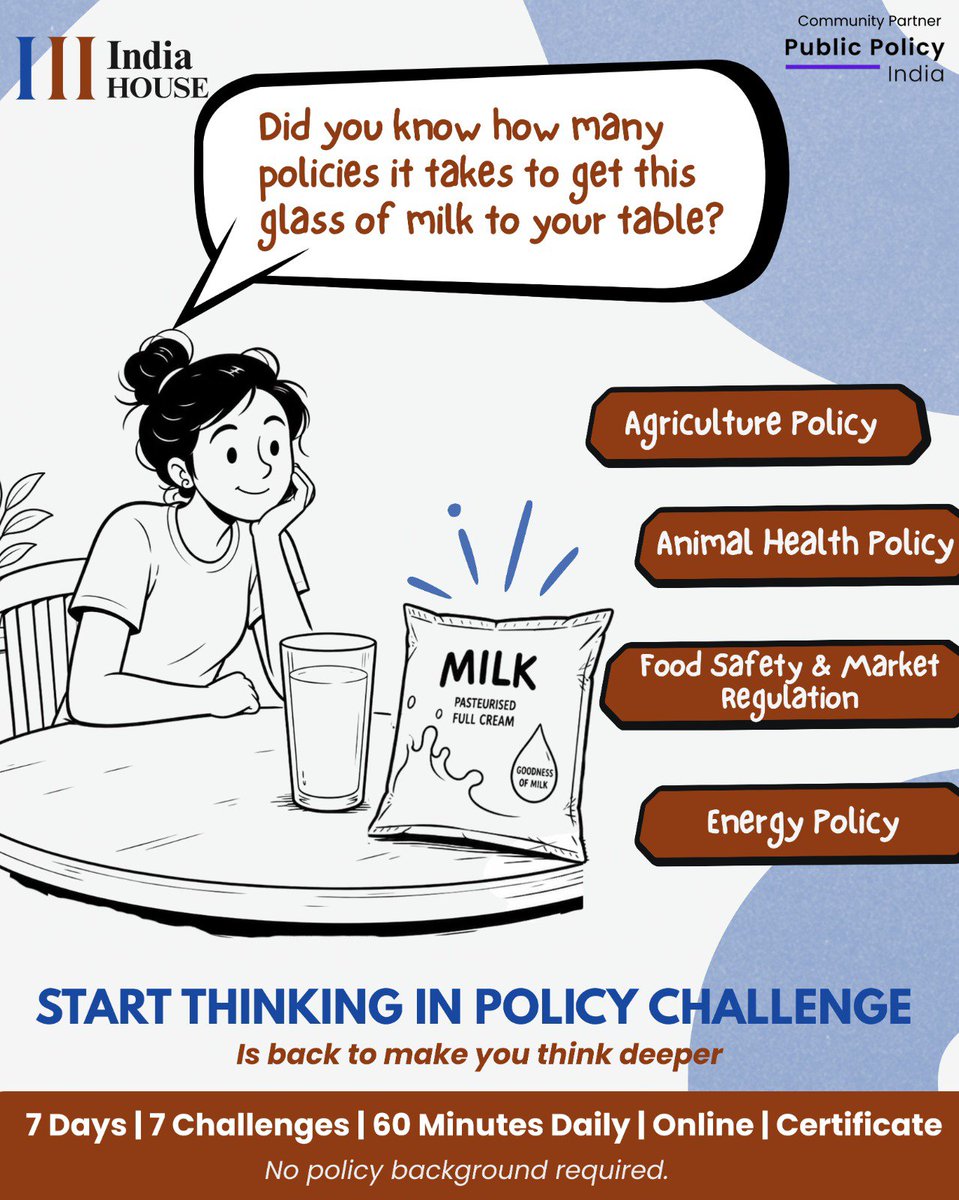 indiahouse_org's tweet photo. Missed STIP-C last time? 
Here's another chance!
If you're curious about public policy, governance, and solving real-world problems, this is the perfect place to begin.

Register Here:
https://t.co/NPG3vvtCK2 https://t.co/pt6fnAVZjb