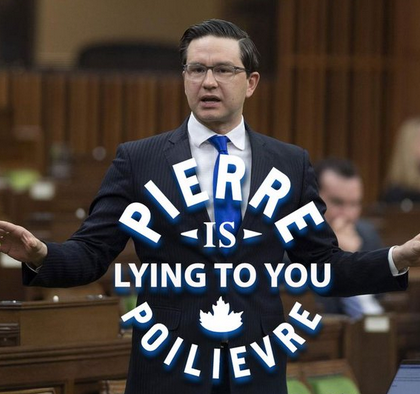 RGBAtlantica's tweet photo. He is still spreading lies and misinformation as an MP for 22 years. #ResignPoilievre https://t.co/QiQHJ7OXxT