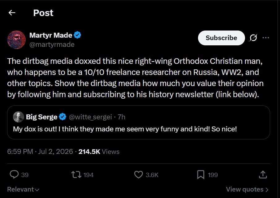 NaturalHierarch's tweet photo. The worst anti white retards you know are upset that a pro immigration, pro Russian cuck was doxxed. https://t.co/VHWg3AXic9