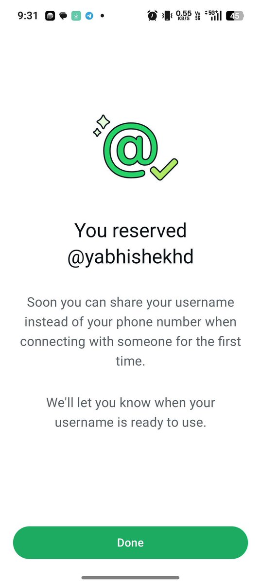 yabhishekhd's tweet photo. My thoughts on making WhatsApp's username feature more privacy-proof:

- WhatsApp should make the messaging key mandatory before anyone can contact you using a username.

- The current 4-digit numeric key isn't enough. It should be expanded to 6 or 8 characters and support both letters and numbers.

- Usernames should only be for messaging. Voice and video calls shouldn't be allowed through usernames.

These changes would give users much better privacy and control over who can reach them.