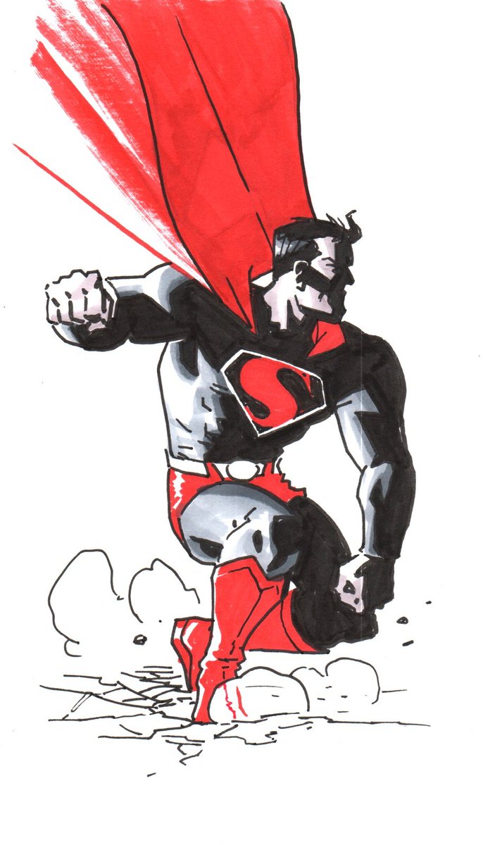 KEVINTOMIRANDA's tweet photo. Superman by @MattWagnerComic https://t.co/BiheHLITEj