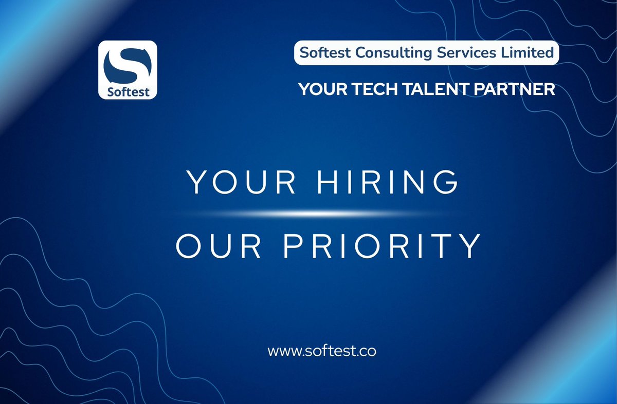 Softest_dot_Co's tweet photo. Your next great hire can shape your company's future.

At Softest Consulting Services Limited, we connect businesses with exceptional tech talent- quickly, efficiently, and with the right fit.

🌐 https://t.co/rfF5ffC5lD

 #jobsInIreland #SoftestConsulting #Hiring https://t.co/cATpxqJYzx