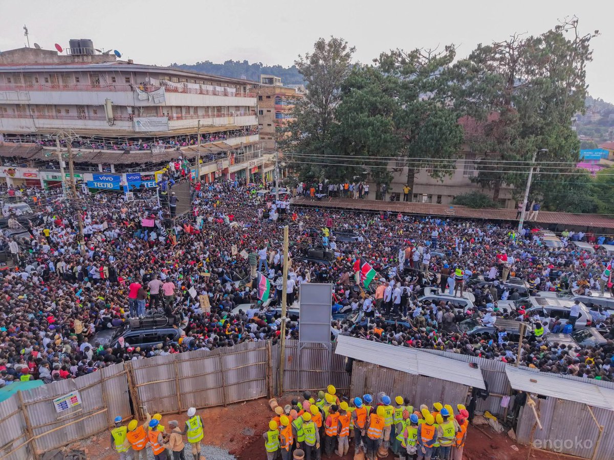 HEBabuOwino's tweet photo. We held a successful rally in Kisii Town.

Corruption has become the only thing this Government has consistently delivered.

Kenyans need real solutions to the challenges facing them; not rhetoric and handouts. https://t.co/bnCEnY0LTy