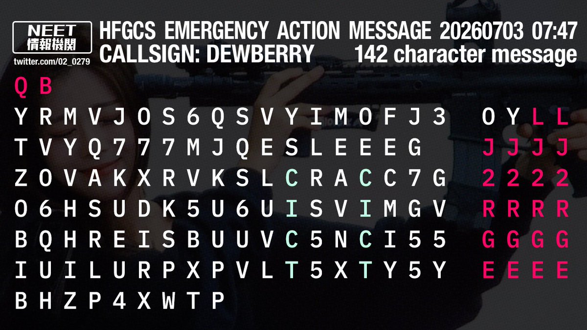 02_0279's tweet photo. A 142 character EAM broadcast. #EAM142 https://t.co/CiNhzMkX2J