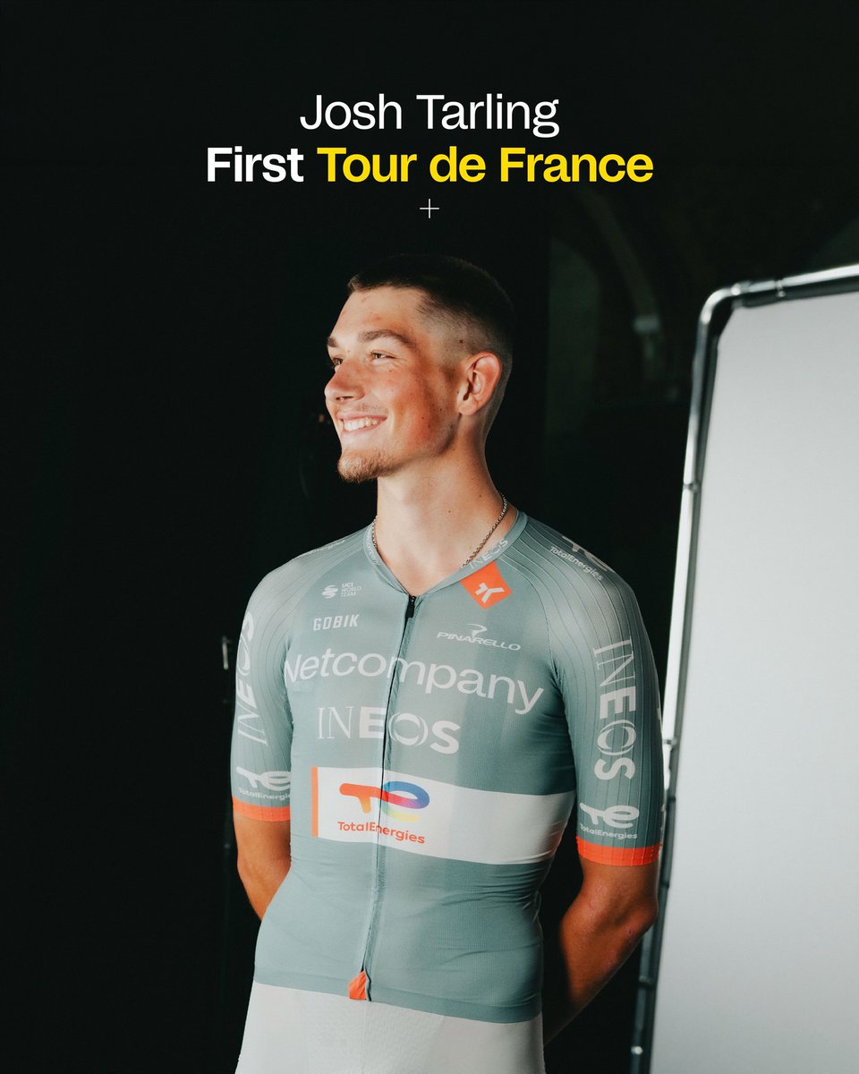 NetcompanyINEOS's tweet photo. From a kid with a dream to his first @LeTour 💛

Josh Tarling, ready for his first Grand Depart 🫶 https://t.co/DENfBEslEU