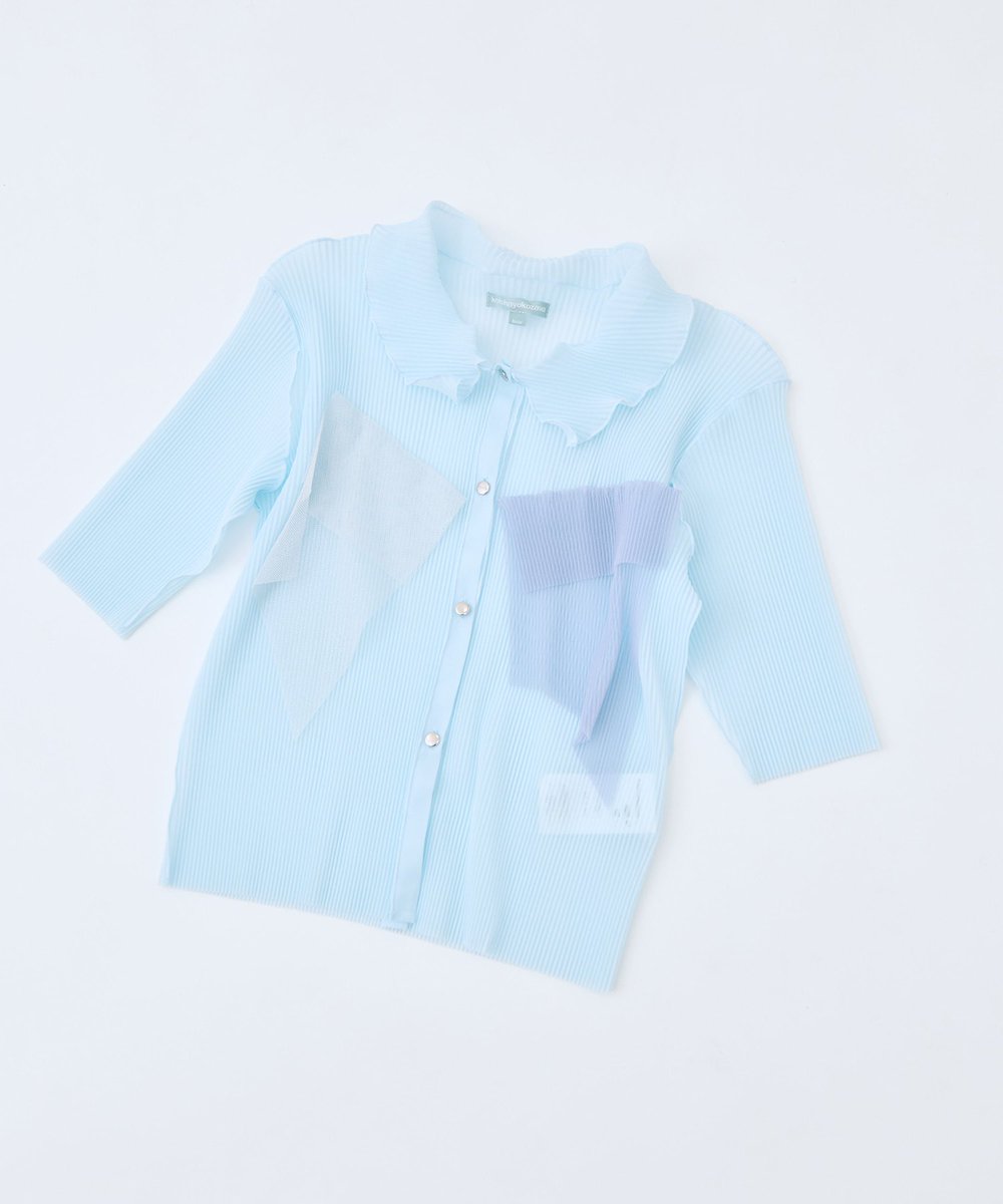 Kotohayokozawa × STUDIOUS 別注シアーラメポロトップス🩵 再販いたし