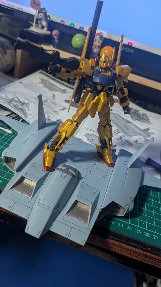 railgunzero0608's tweet photo. 今日買ったドダイ改組んだ！

とりあえず百式乗せてみた！
できれば黒いドダイ欲しいな〜
なかなか再販しないよねここ数年…

#ガンプラ https://t.co/6kdoJy3zl5
